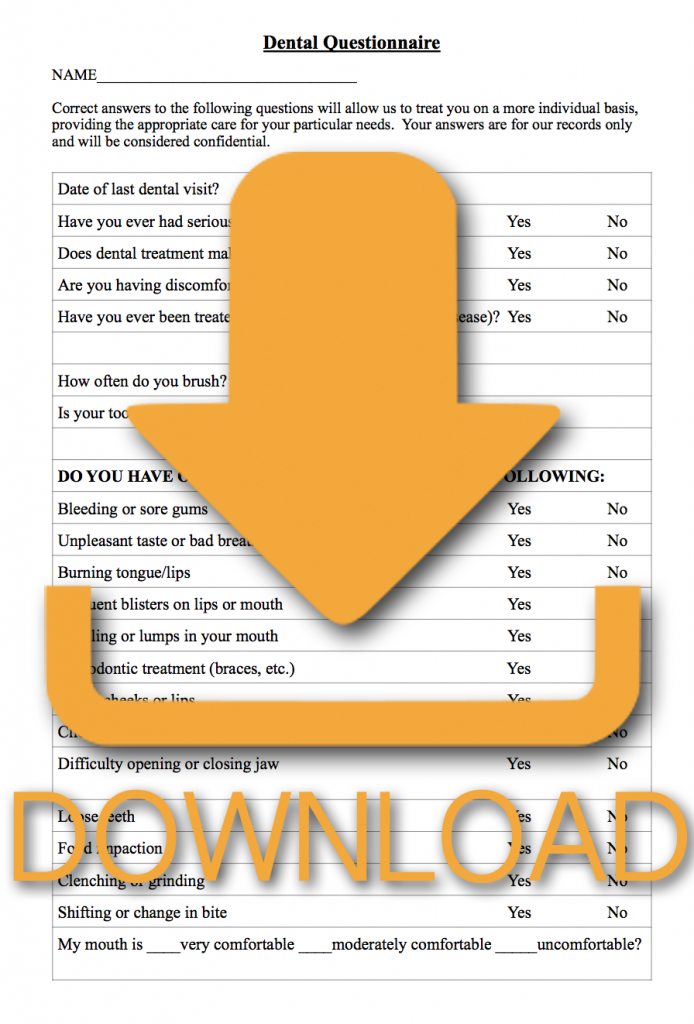 Download Patient Forms for Massner Dentistry in Burlington, Iowa